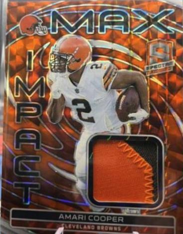 Amari Cooper [Orange Neon] #12 Football Cards 2023 Panini Spectra Max Impact