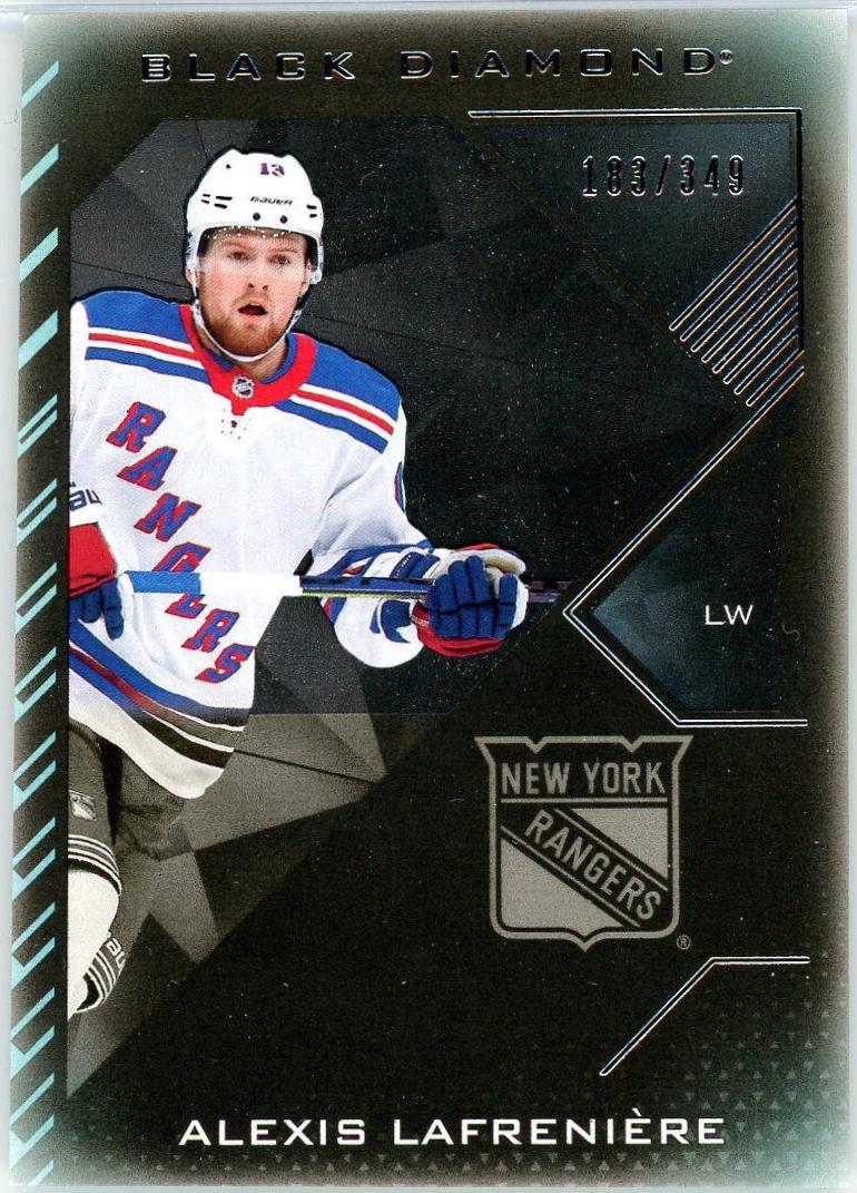 Alexis Lafreniere #BDB-AL Hockey Cards 2021 Upper Deck Black Diamond