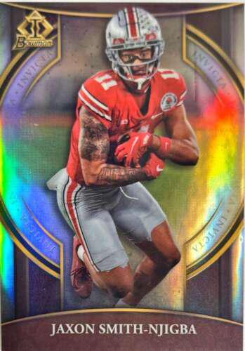 Jaxon Smith Njigba #BI-11 Football Cards 2022 Bowman Chrome University Invicta