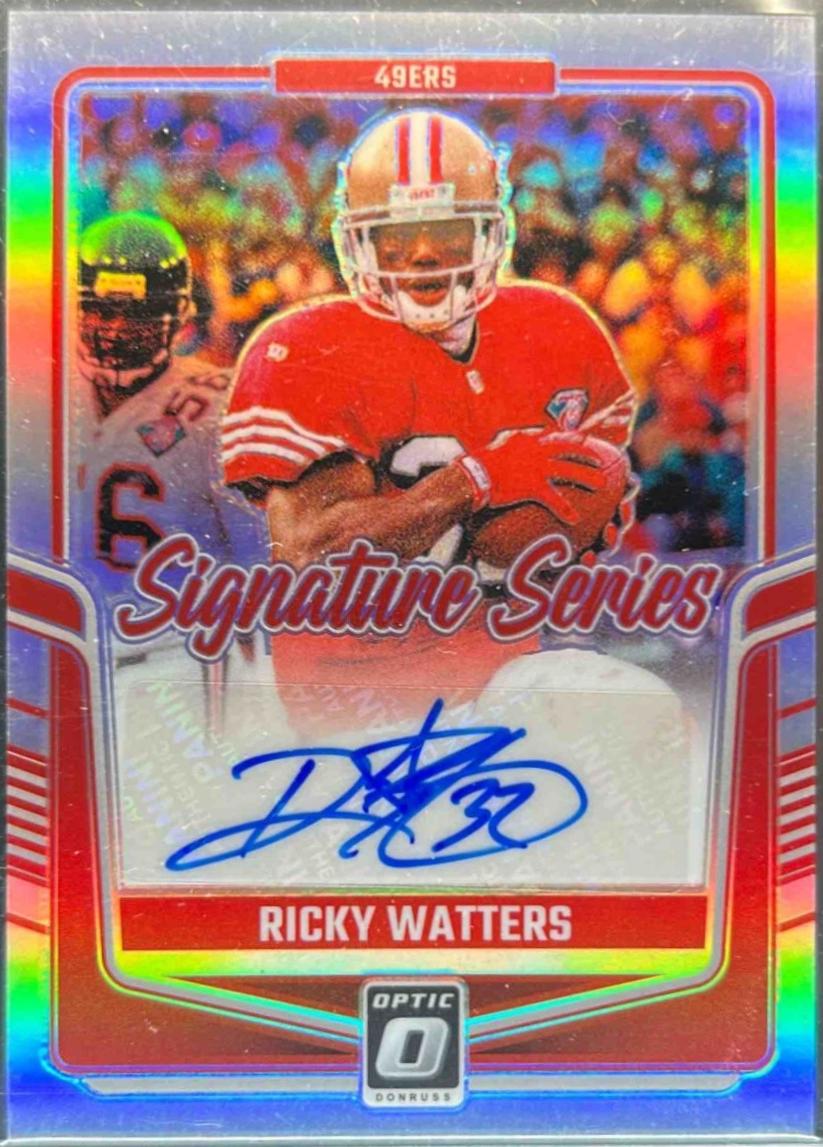 Ricky Watters #SSH-RWS Football Cards 2024 Panini Donruss Optic Signature Series Holo
