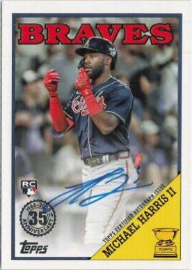 Michael Harris II #88BAU-MH Baseball Cards 2023 Topps Update 1988 Autographs