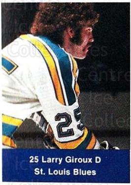 Larry Giroux Hockey Cards 1974 NHL Action Stamps