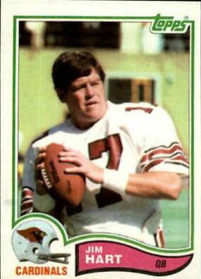 Jim Hart #469 Football Cards 1982 Topps