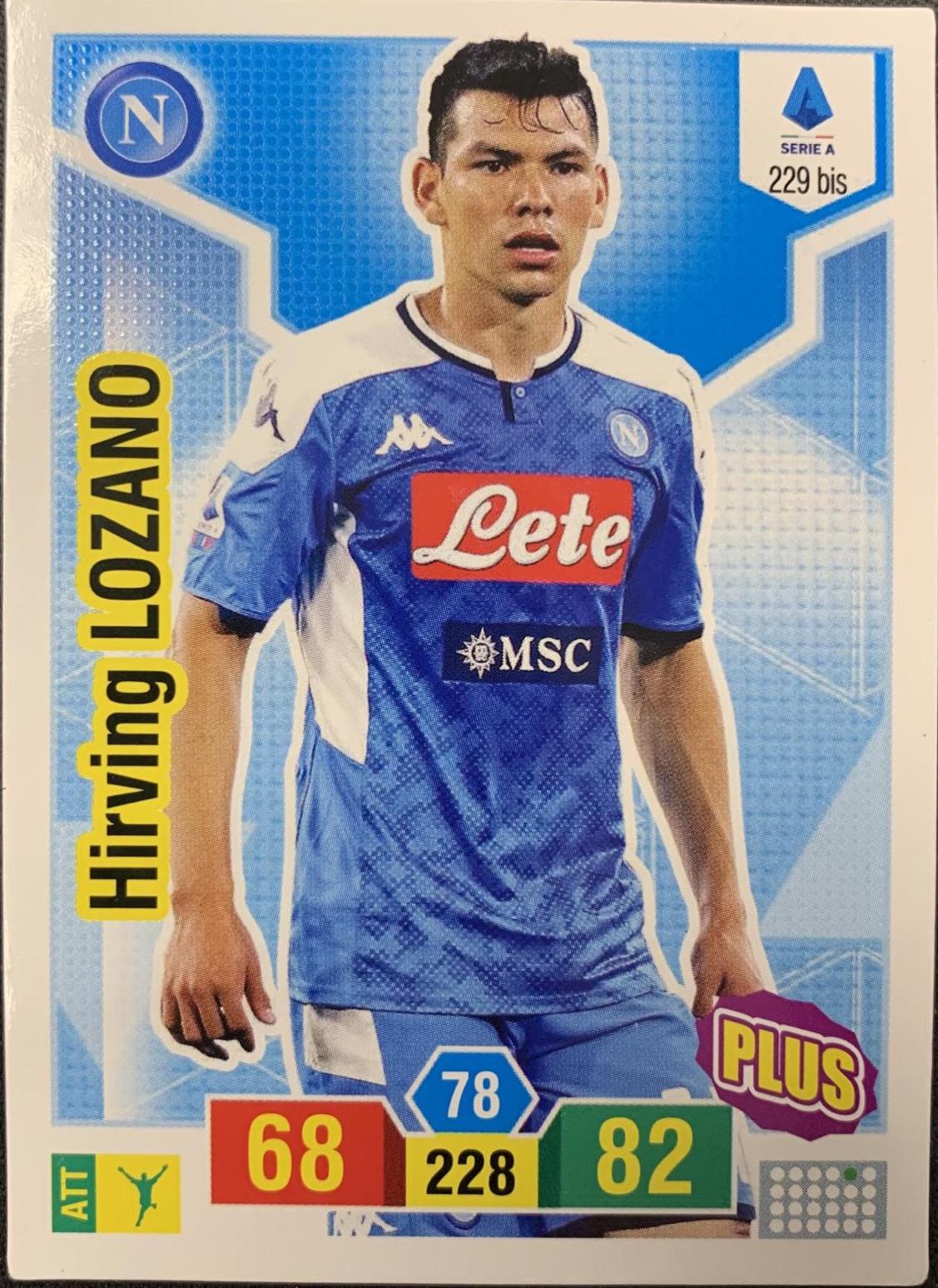 Hirving Lozano #229BIS 2019 Panini Calciatori Adrenalyn XL Soccer