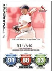 Chris Carpenter Baseball Cards 2010 Topps Update Attax Code Card Prices