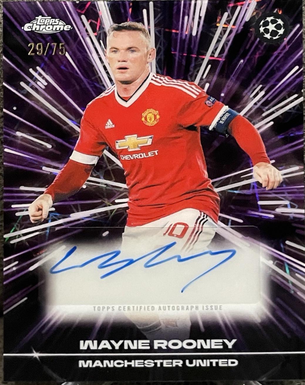 Topps Chrome WAYNE ROONEY ルーニー 直筆サインカード Wayne Rooney [Black Purple] #BLA-WR Prices | 2025 Topps Chrome