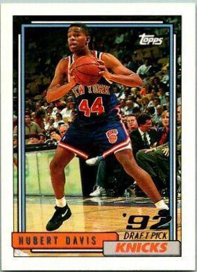 Hubert Davis #381 Basketball Cards 1992 Topps