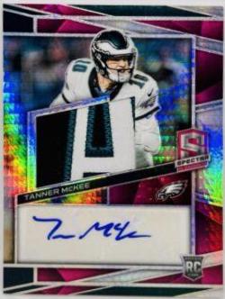 Tanner McKee #222 2023 Panini Spectra Rookie Autograph Hyper Football