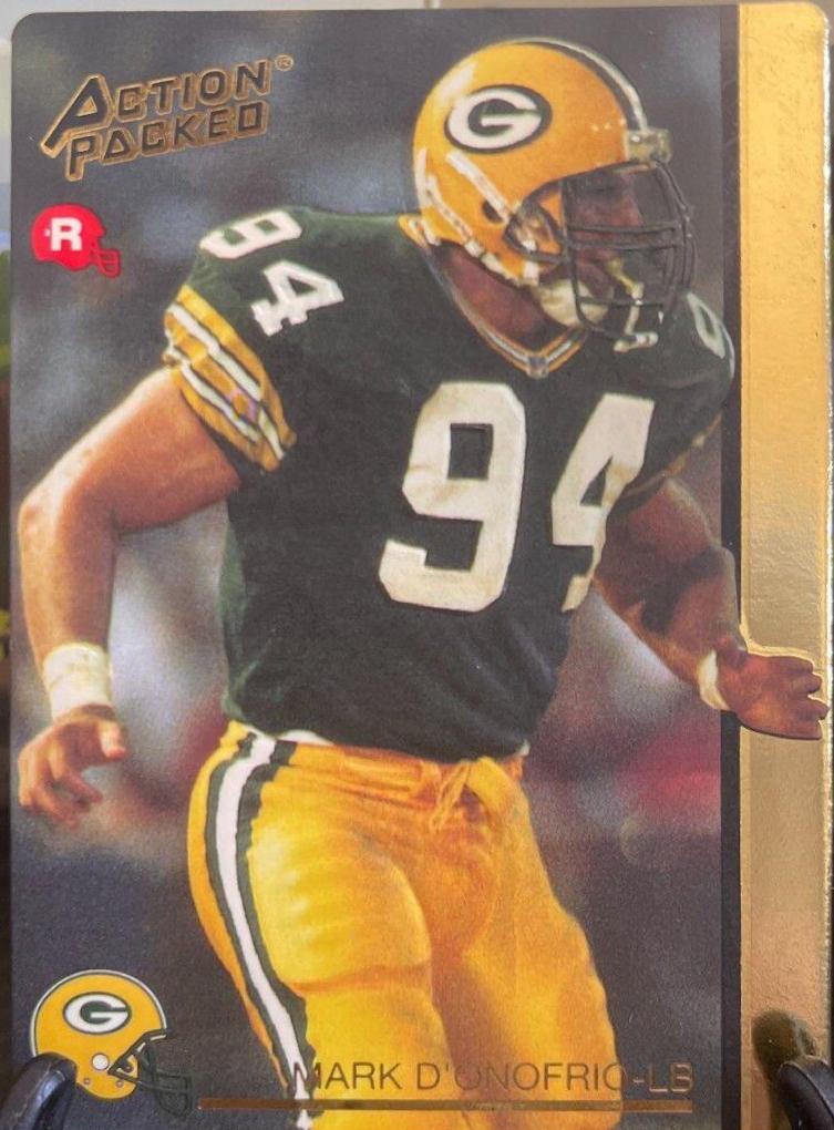 Mark D'Onofrio #15 Football Cards 1992 Action Packed Rookie Update