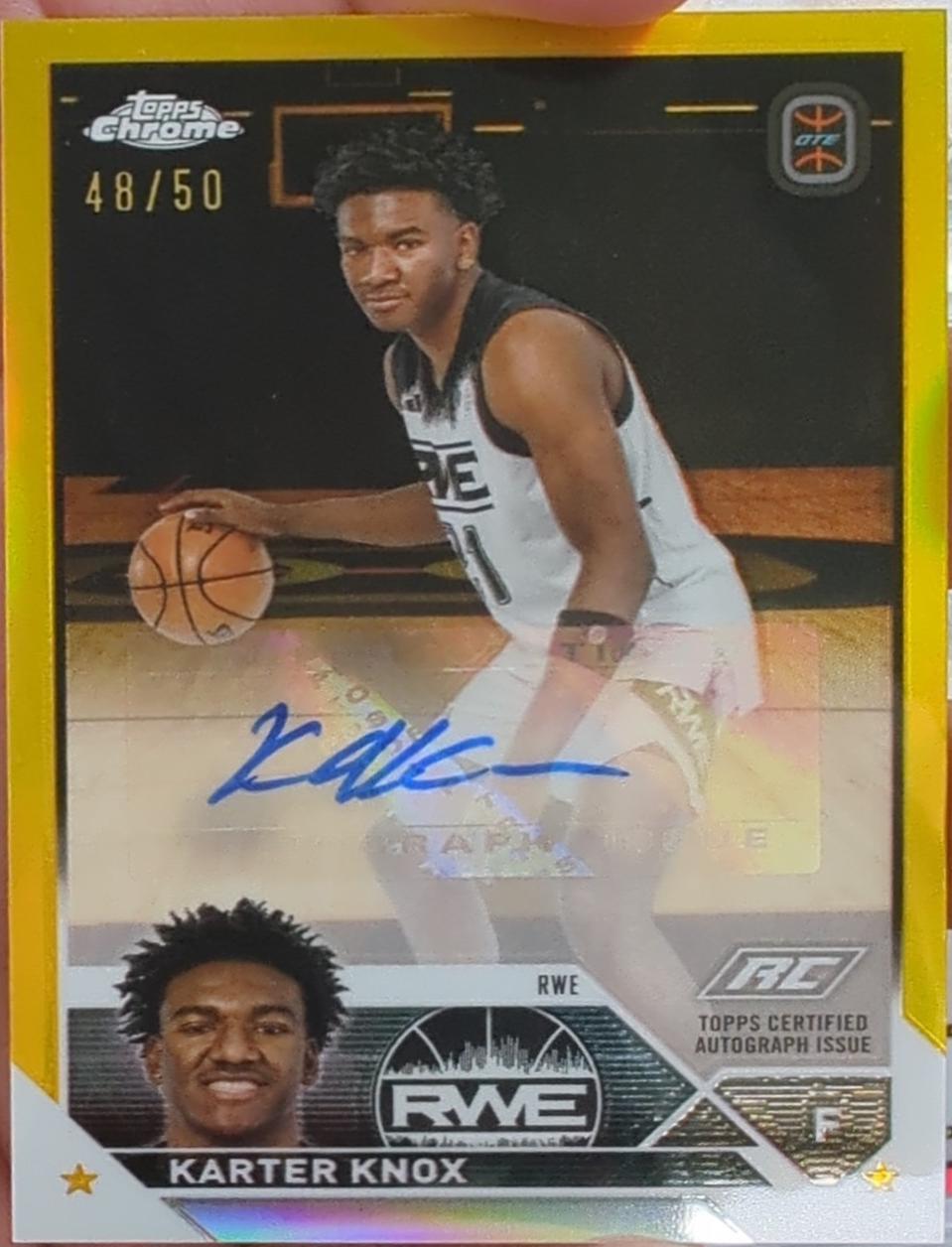 Karter Knox [Gold Refractor] #A-KK