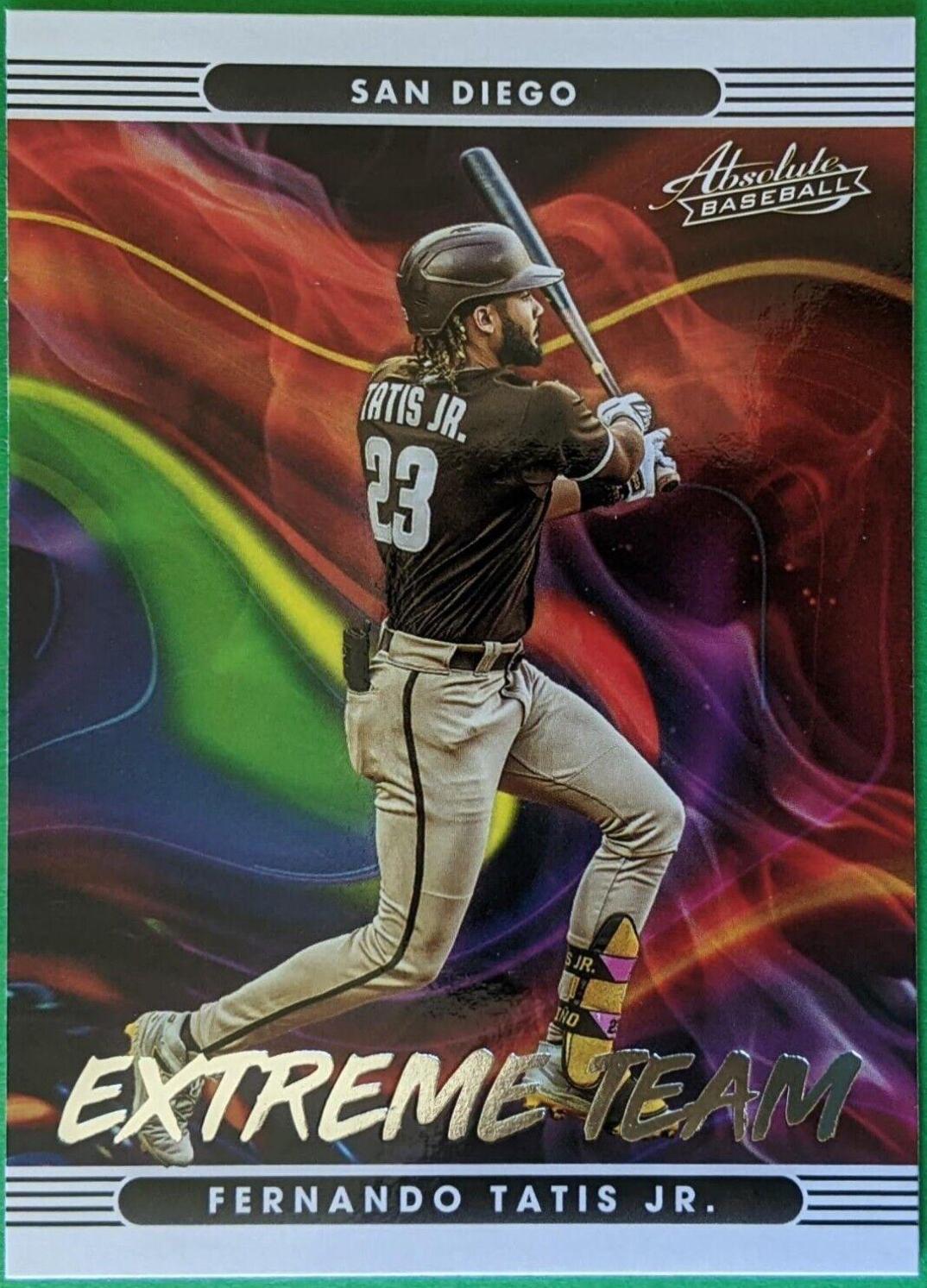 Fernando Tatis Jr. #ET-3 Baseball Cards 2022 Panini Absolute Extreme Team