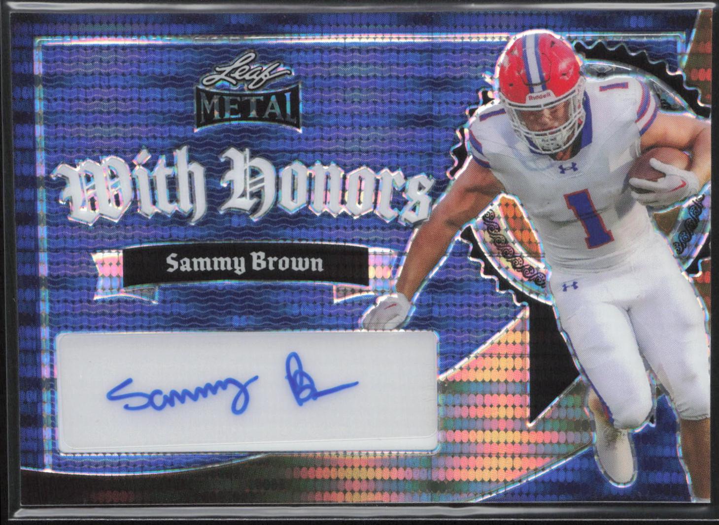 Sammy Brown [Blue Pulsar] #WH-SB1 Prices | 2024 Leaf Metal With Honors ...