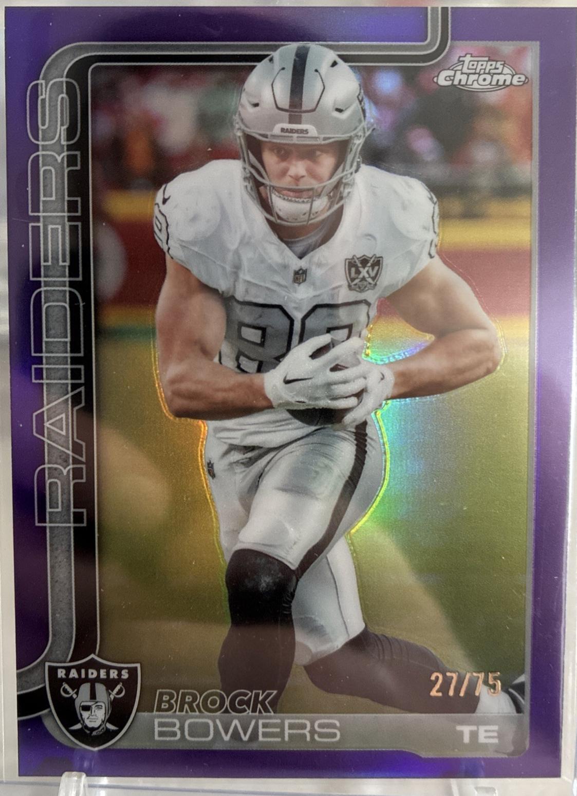 Brock Bowers [Purple Refractor] #178