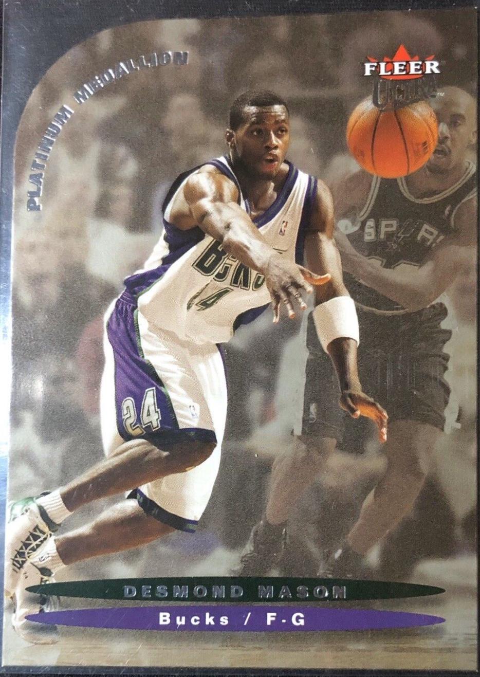 Desmond Mason #81 Basketball Cards 2003 Ultra Platinum Medallion