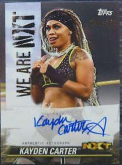 Kayden Carter #A-FS Wrestling Cards 2021 Topps WWE We Are NXT Autographs