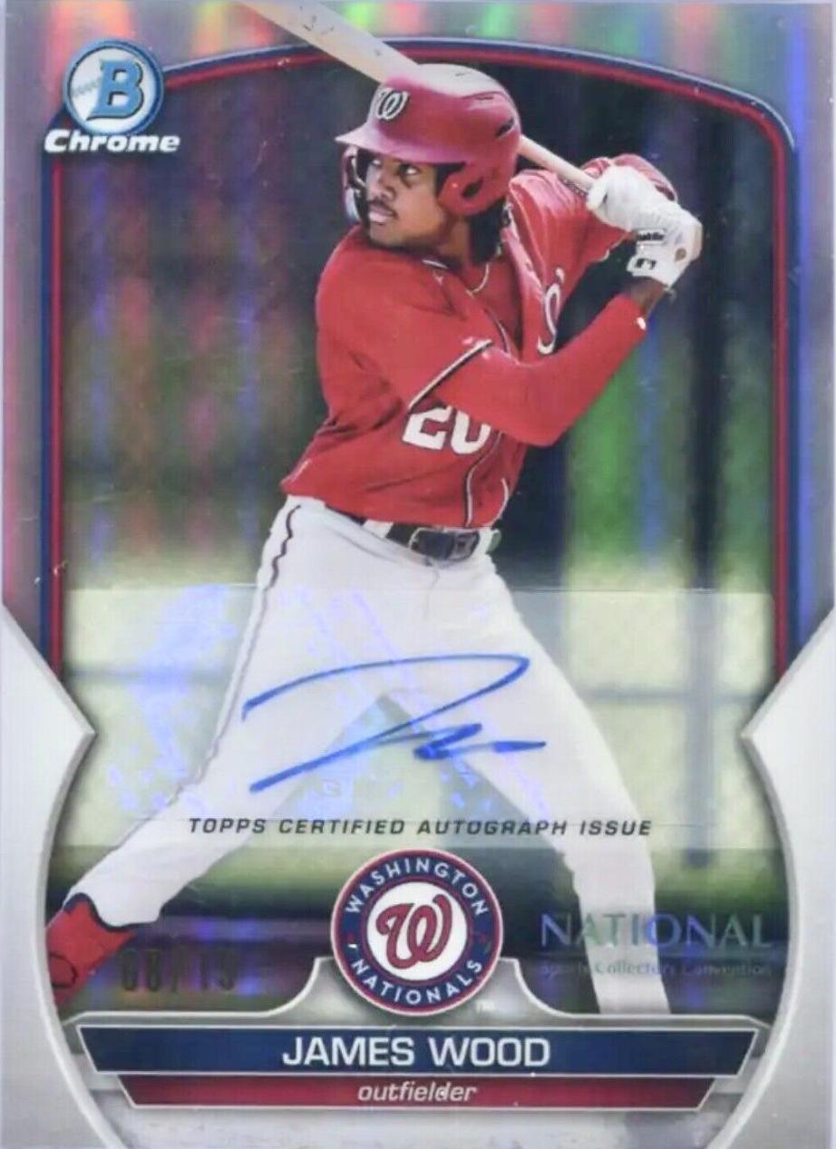 James Wood #MLB-37 2023 Bowman Chrome Nscc Wrapper Redemption Baseball