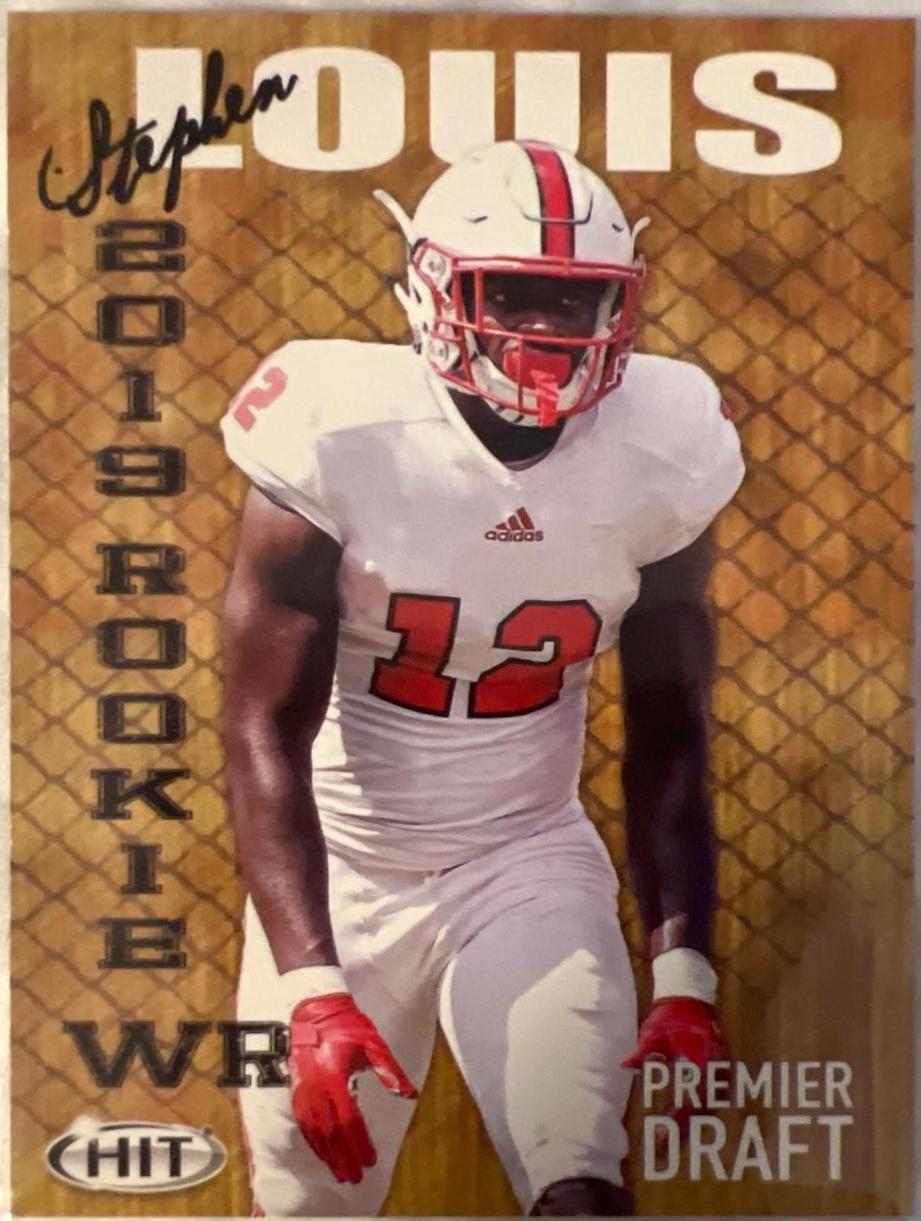 Stephen Louis #46 Football Cards 2019 Sage Hit