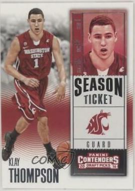Klay Thompson #60 Basketball Cards 2016 Panini Contenders Draft Picks