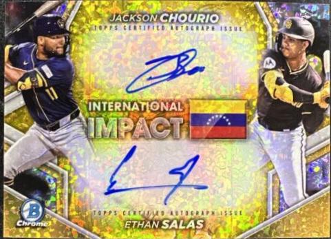 Jackson Chourio / Ethan Salas [Gold Mini Diamond Refractor] #II-CS