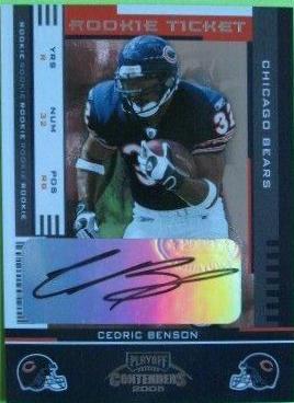 Cedric Benson #116 2005 Playoff Contenders Football