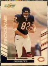 Greg Olsen #361 Football Cards 2007 Panini Score
