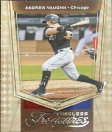 Andrew Vaughn #8 Baseball Cards 2021 Panini Chronicles Timeless Treasures