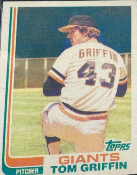 1982 Topps Tom Griffin [Blackless] #777 card