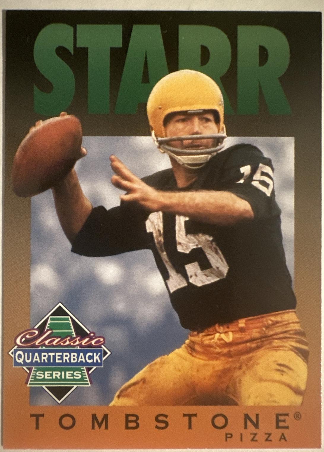 Bart Starr #10 1995 Tombstone Pizza Football