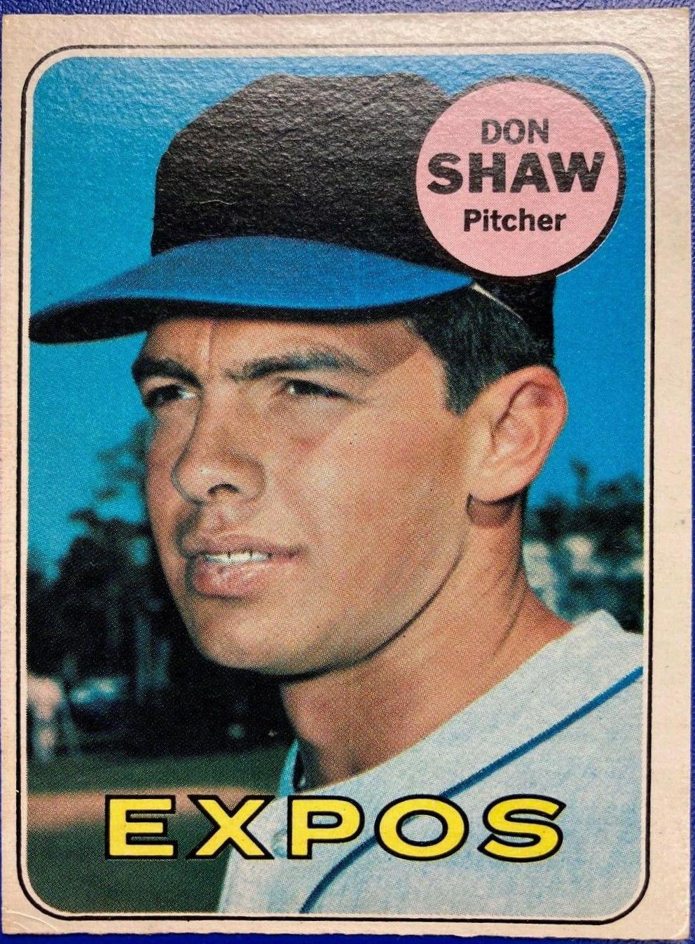 Don Shaw #183 1969 O-Pee-Chee Baseball