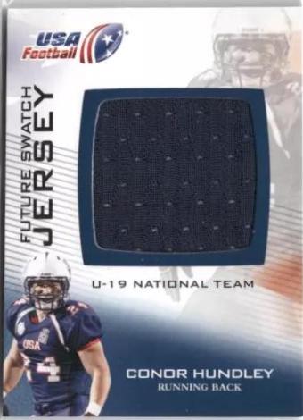 Conor Hundley #U19FS-8 Football Cards 2012 Upper Deck USA Football Future Swatch Jersey