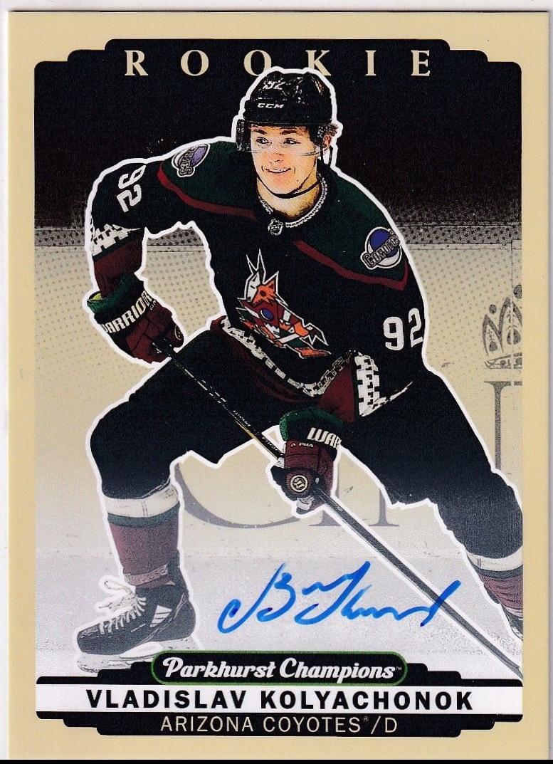 Vladislav Kolyachonok #290 2022 Parkhurst Champions Autograph Hockey