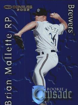 Brian Mallette #RC-46 Baseball Cards 2002 Donruss the Rookies Rookie Crusade