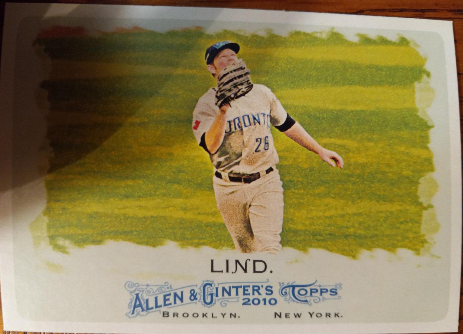 Adam Lind #1 Baseball Cards 2010 Topps Allen & Ginter