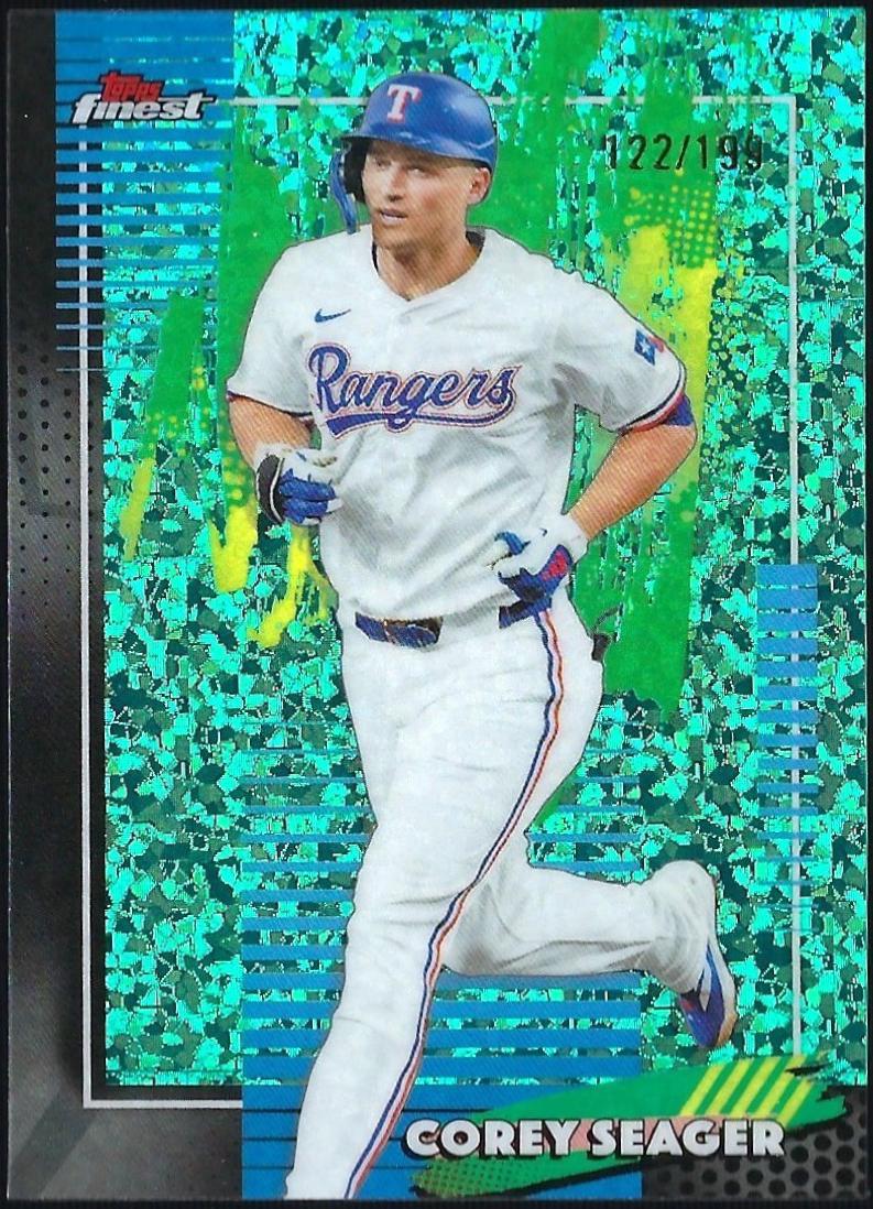 2026 Topps Finest Corey Seager [Aqua Mini Diamond Refractor] #63 card