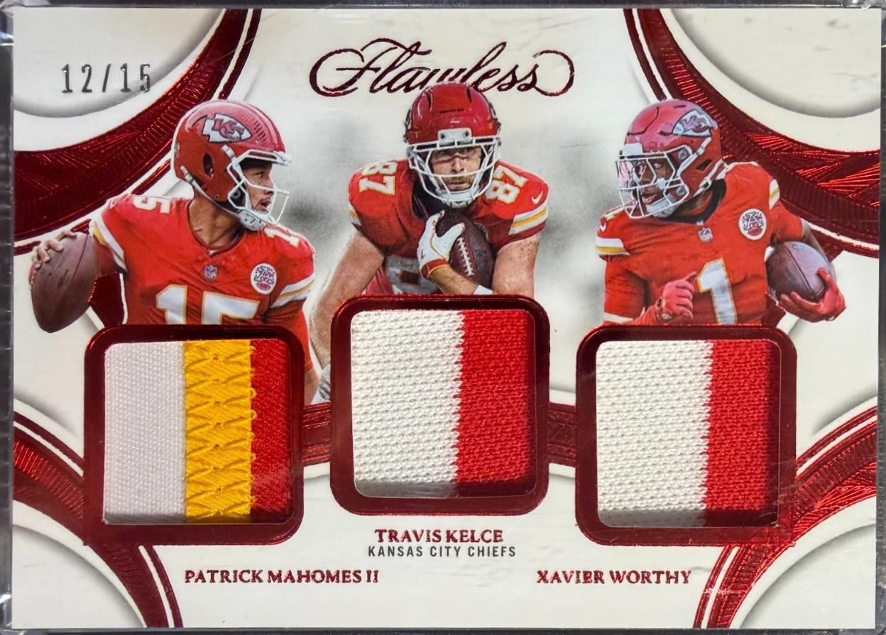 Patrick Mahomes II / Travis Kelce / Xavier Worthy [Ruby] #12