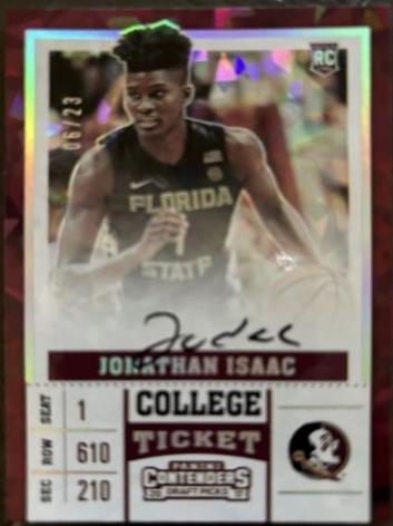 Jonathan Isaac #59 2017 Panini Contenders Draft Picks Basketball