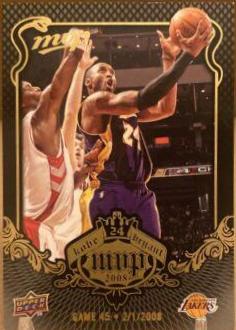 Bryant #KB-45 Basketball Cards 2008 Upper Deck MVP Kobe