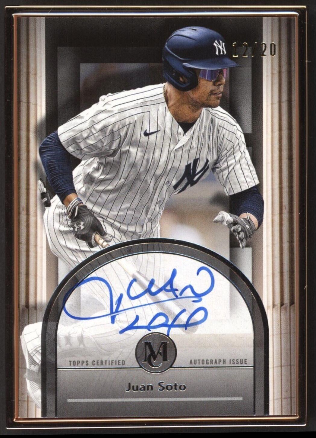 Juan Soto #FMA-JS Baseball Cards 2024 Topps Museum Collection Framed Autographs