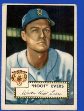 Hoot Evers #222 Baseball Cards 1952 Topps