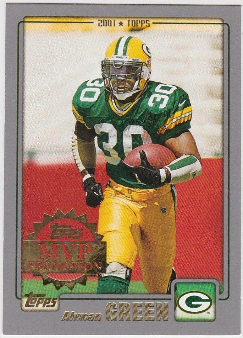 Ahman Green Football Cards 2001 Topps MVP Promotion