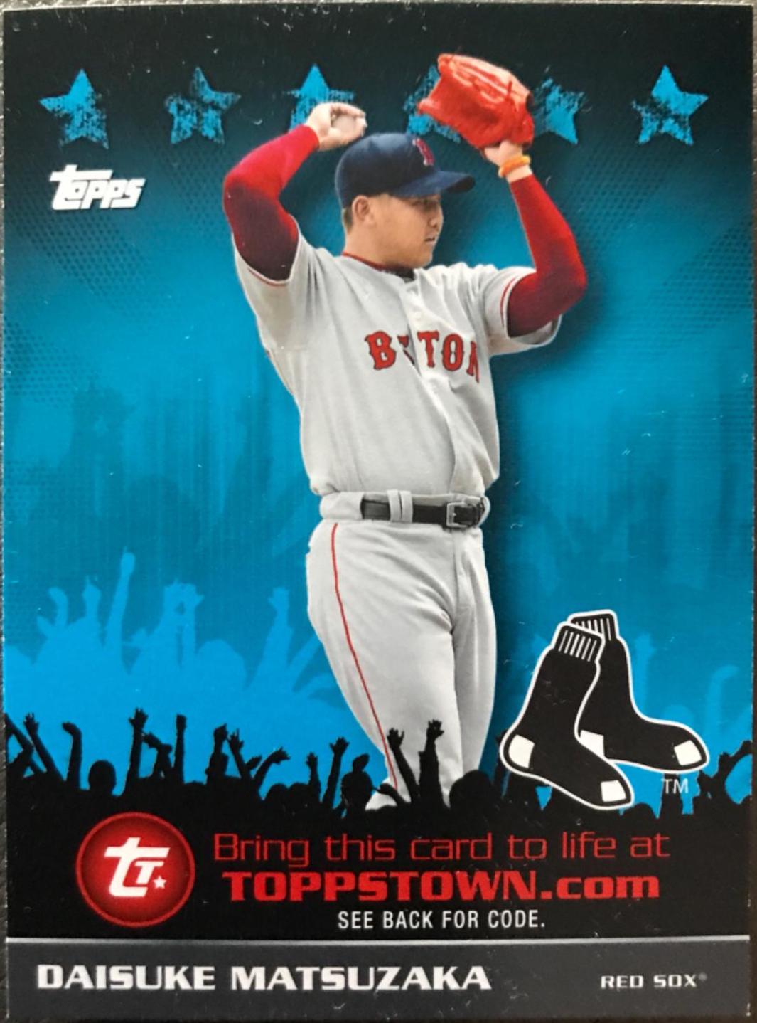 Daisuke Matsuzaka #TTT49 Baseball Cards 2009 Topps Toppstown