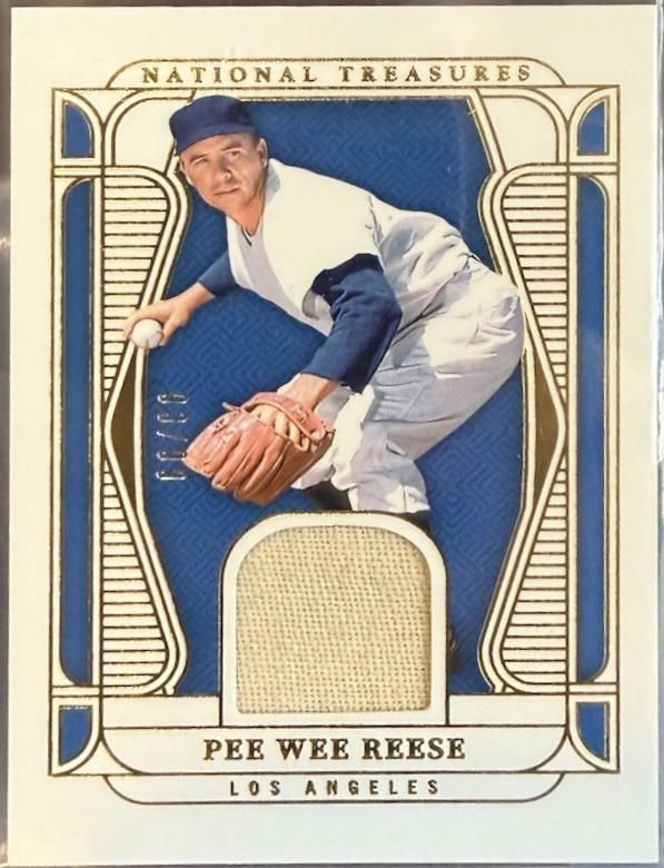 Pee Wee Reese #5 2025 Panini National Treasures Baseball Material Treasures