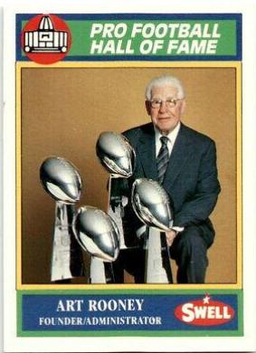 Art Rooney #35 Football Cards 1990 Swell Greats