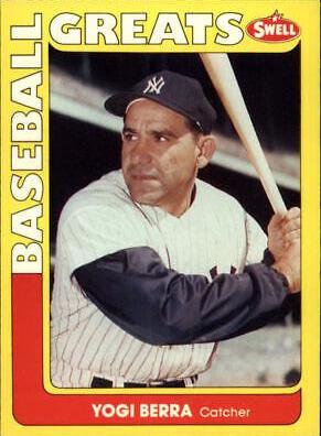 Yogi Berra #8 Baseball Cards 1991 Swell Greats