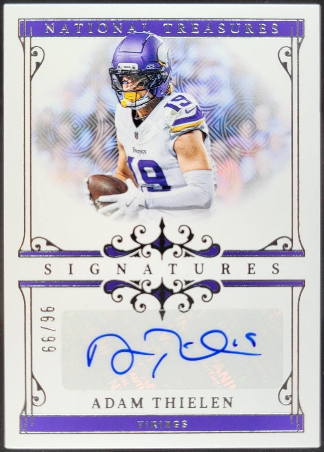 Adam Thielen #81 2025 Panini National Treasures Football Signatures