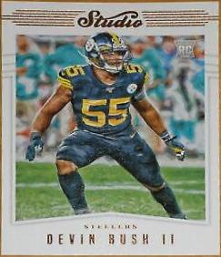 Devin Bush II #S10 Football Cards 2019 Panini Chronicles Studio