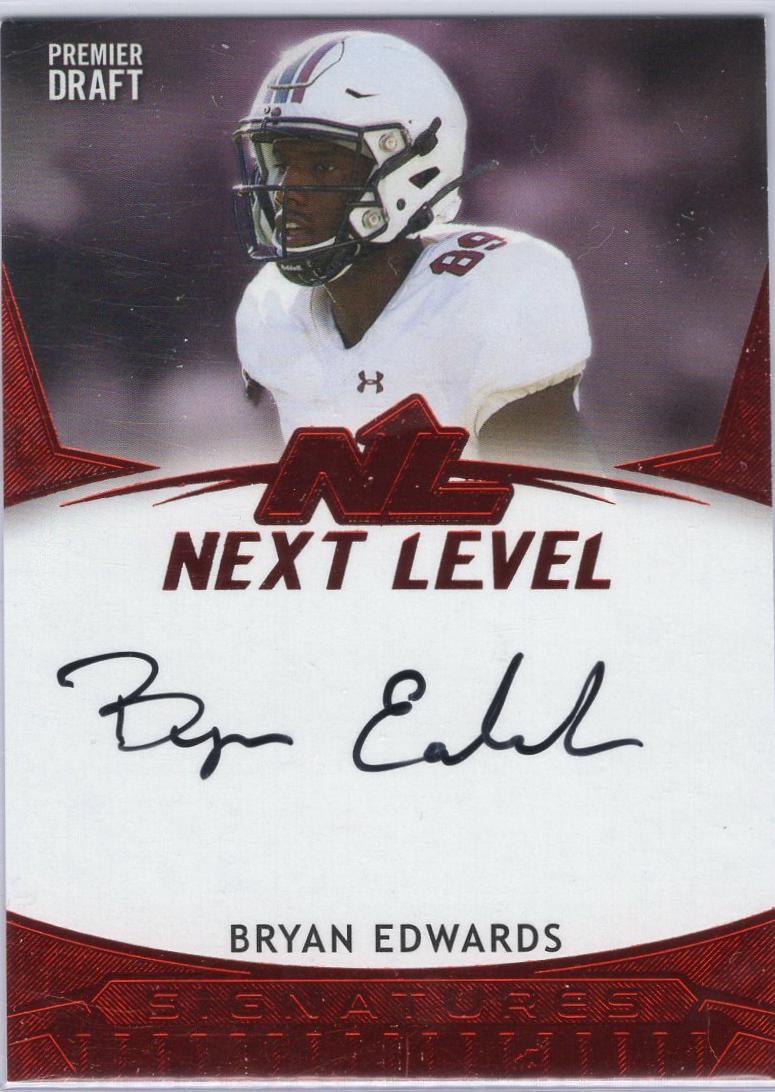 Bryan Edwards #NL-BE 2020 Sage Hit Next Level Signatures Football