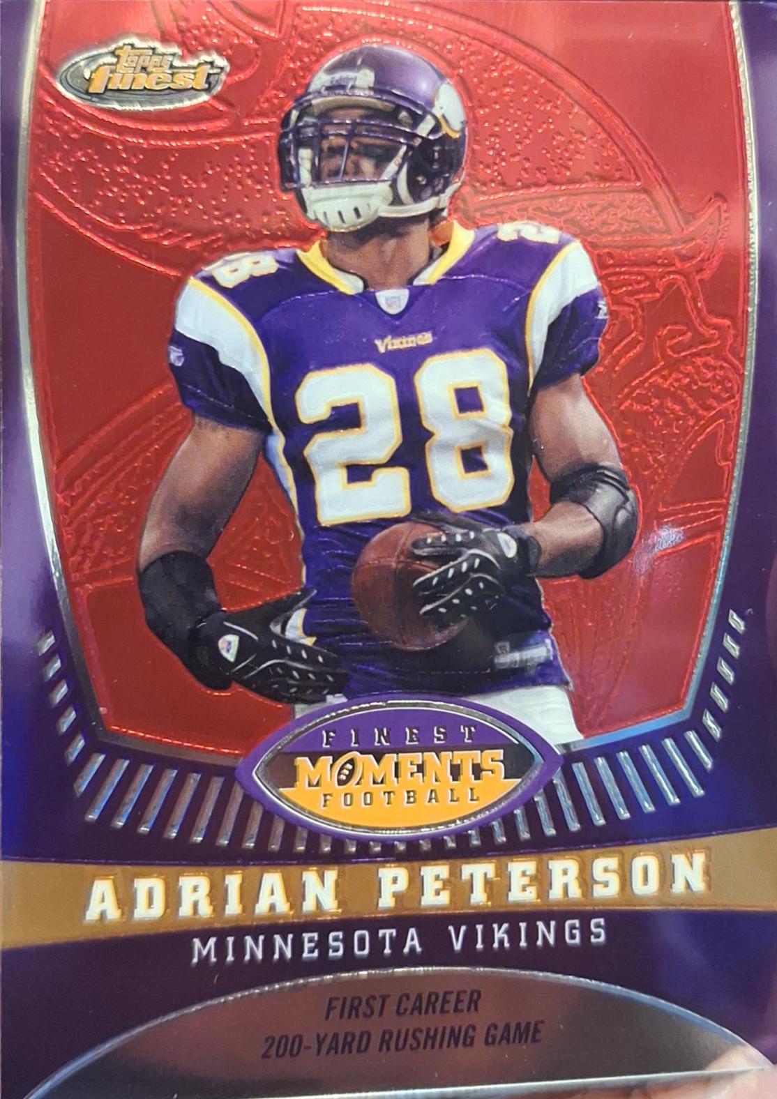 Adrian Peterson #AP2 Football Cards 2008 Topps Finest Adrian Peterson Moments