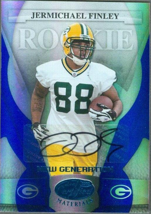 Jermichael Finley #168 2008 Leaf Certified Materials Football