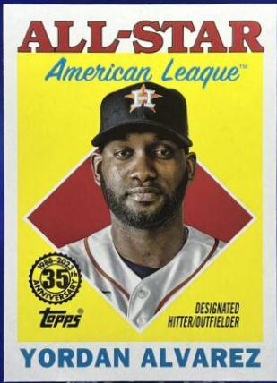 Yordan Alvarez #88AS-15 Baseball Cards 2023 Topps 1988 All Star